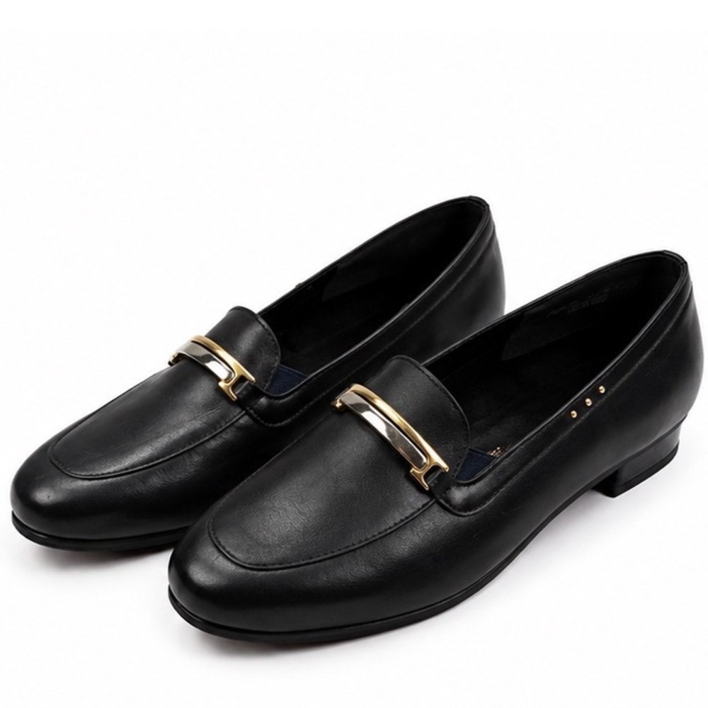 California Magdesians Vintage Navy Leather Dress Loafers Flats Women's Size 13